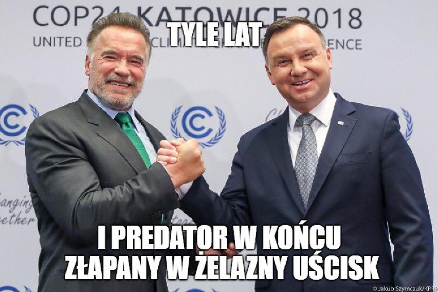 Szczyt klimatyczny w Katowicach MEMY. Spotkanie Duda - Schwarzenneger, świat wypomina nam węgiel..
