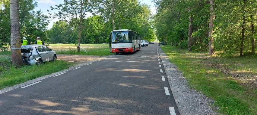 Wypadek w Lubstówku.