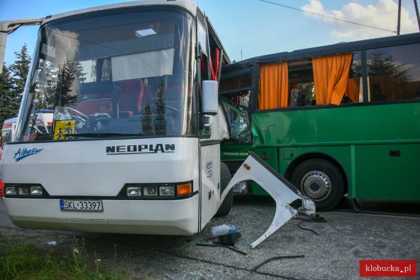 Wypadek autokarów wiozących dzieci w Pankach