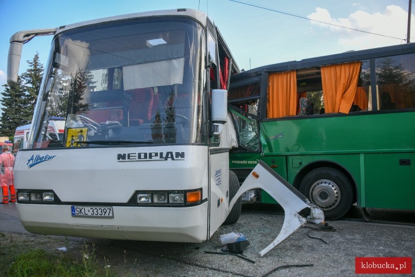 Wypadek autokarów wiozących dzieci w Pankach
