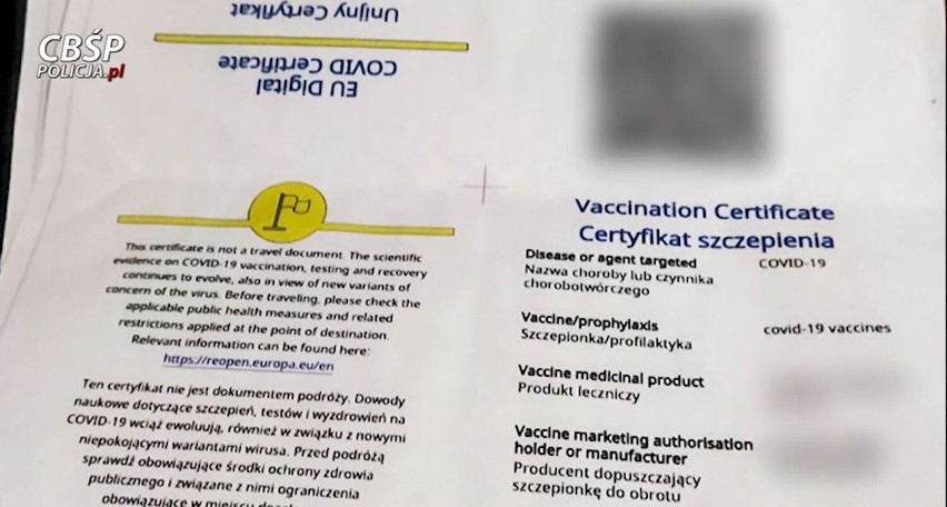 Wrocławscy pseudokibice handlowali zaświdczeniami o szczepieniach COVID-19