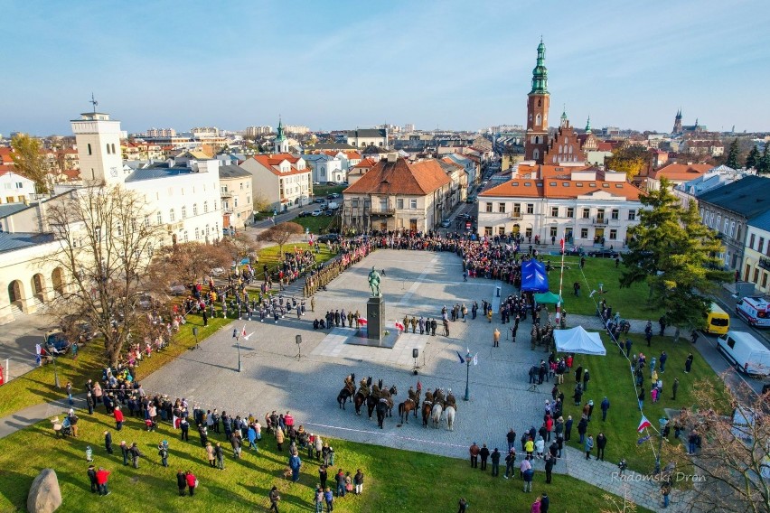 Święto Niepodległości w Radomiu. Zobacz niezwykłe ZDJĘCIA z lotu ptaka