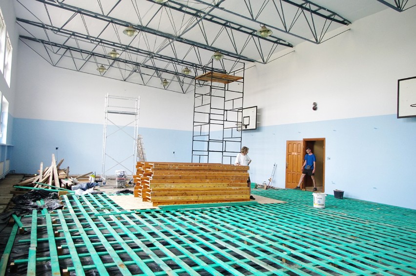 Strzyzowice: Sala gimnastyczna przechodzi remont