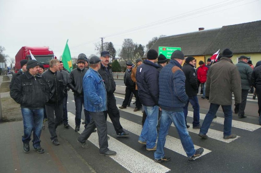 Protest rolników w Kosztowie