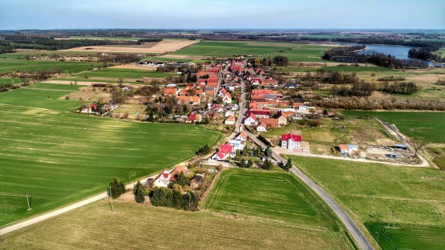 Grodziszcze z lotu ptaka