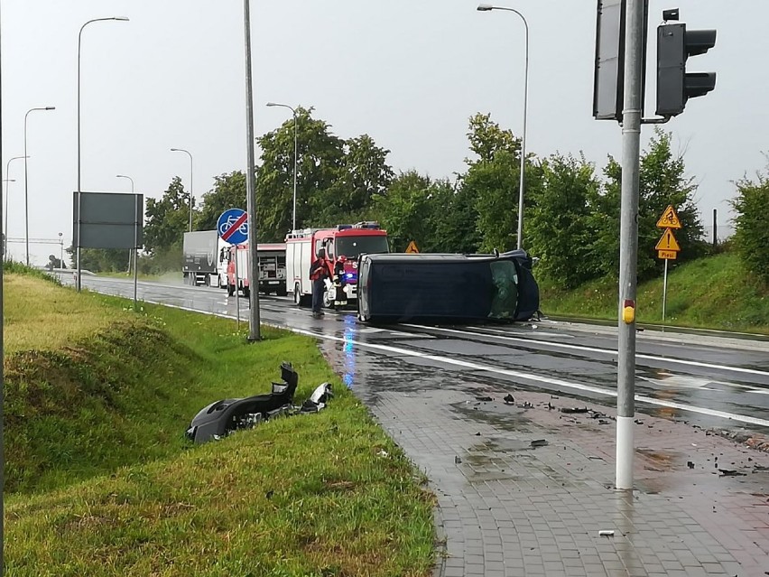 Wypadek w Kończewicach. Jedna osoba trafiła do szpitala...