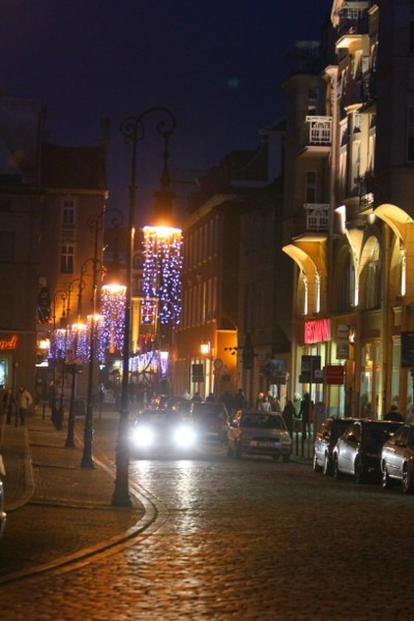 Stary Miasto w Poznaniu w blasku świątecznej iluminacji