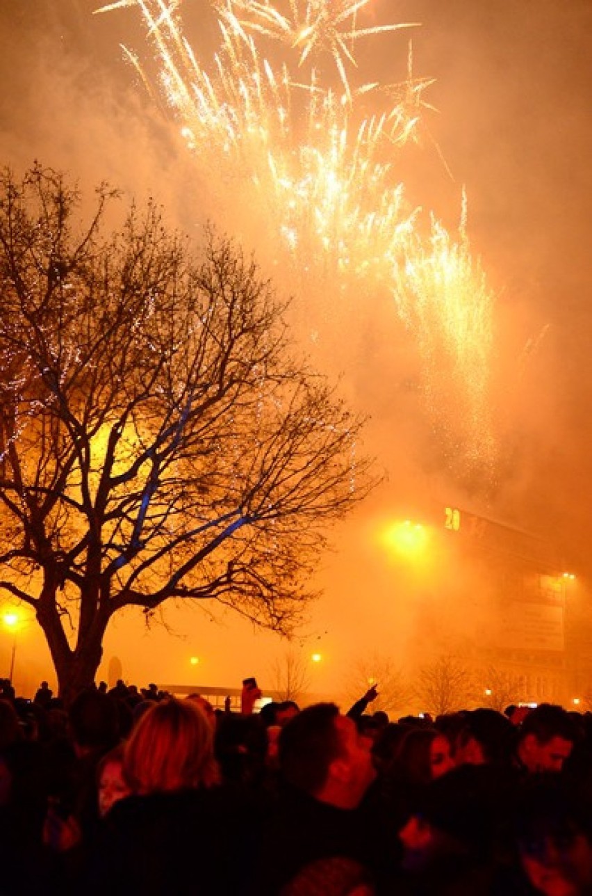 Powitanie Nowego Roku na placu Wolności