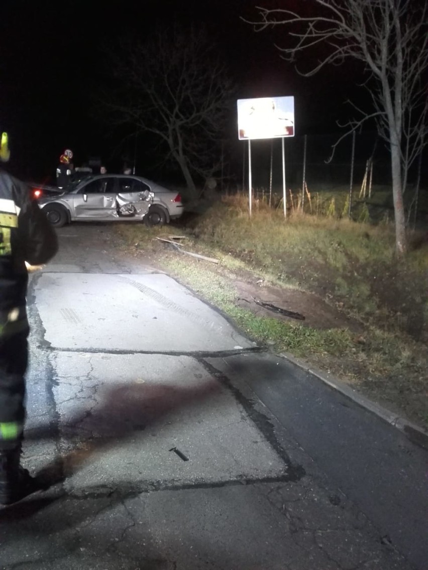 Wypadek w Piaskach w gminie Zduńska Wola [zdjęcia]