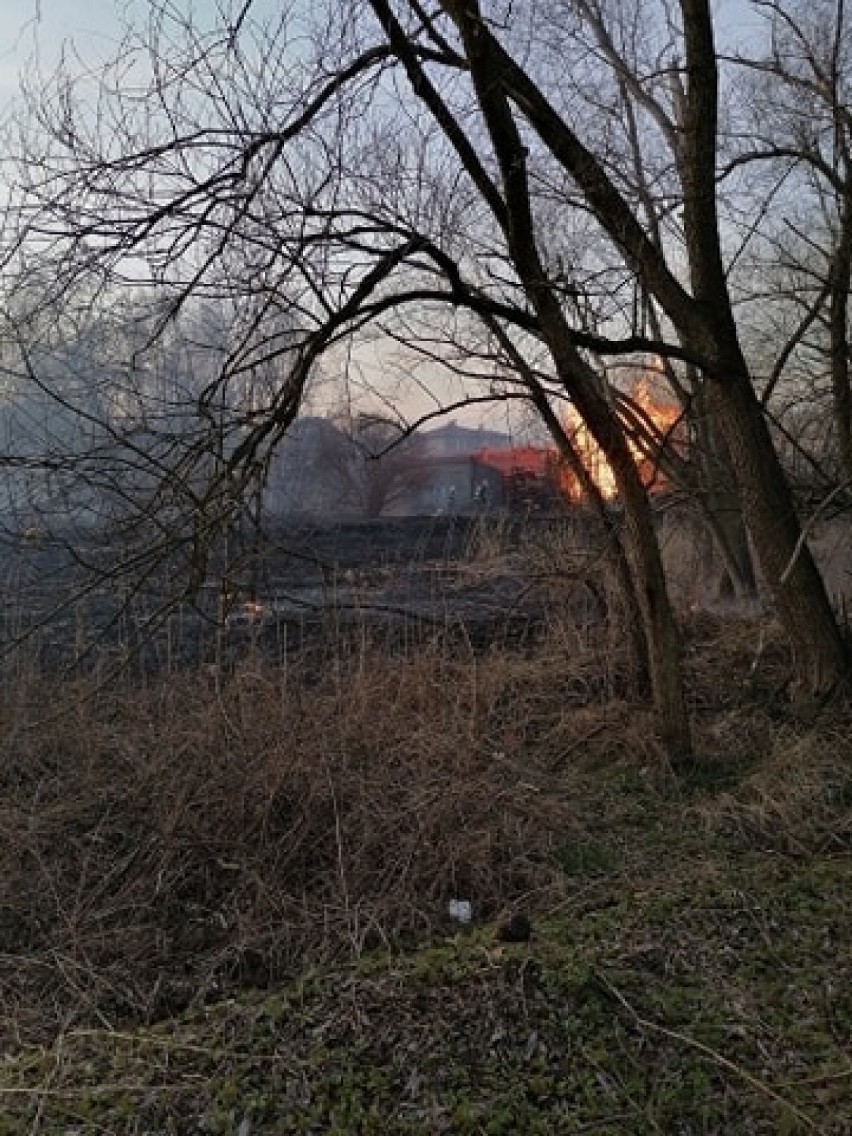 Strażacy gasili pożar przy ulicy Rajskiej w Rybniku