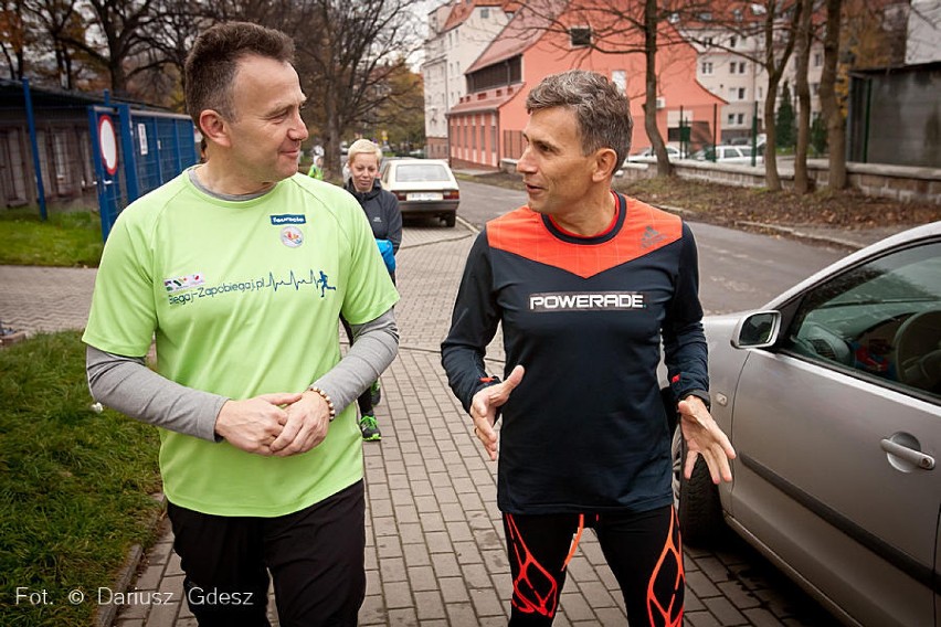 Wałbrzych: Robert Korzeniowski biega po Parku Sobieskiego