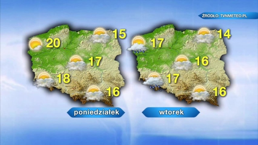 Pogoda na niedzielę, 30 maja. Więcej słońca, ale temperatury bez zmian