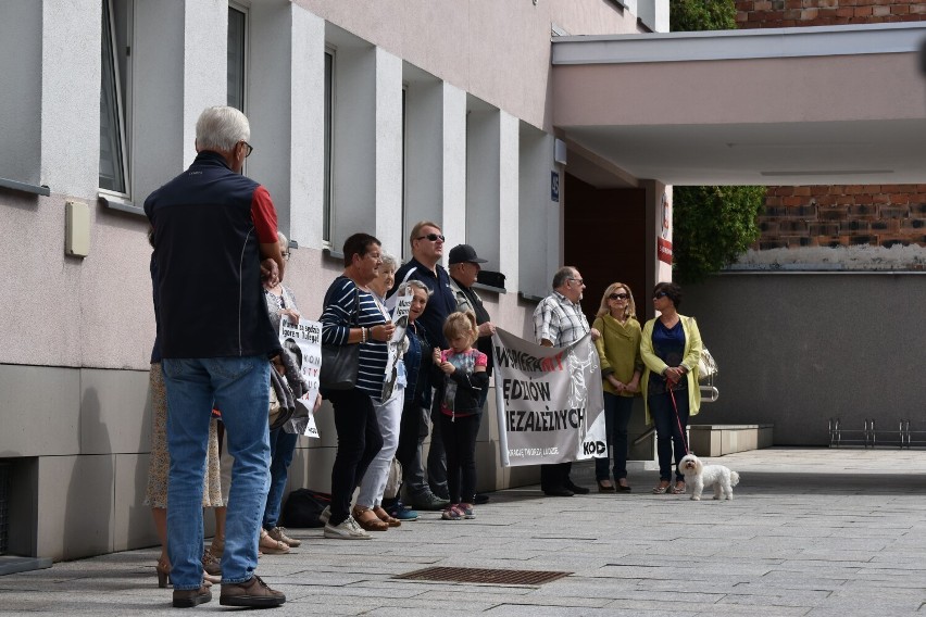 Protest pod Sądem Rejonowym w Olkuszu