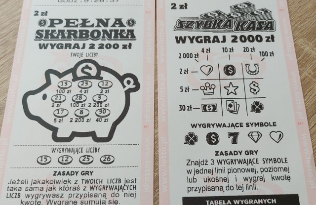 W Osięcinach w niedzielę 4 czerwca padła główna wygrana w grze Szybka Kasa.  Szczęśliwiec, który kupił los za 2 zł w kolekturze przy ul. Konopnickiej 4B wygrał 2000 zł.