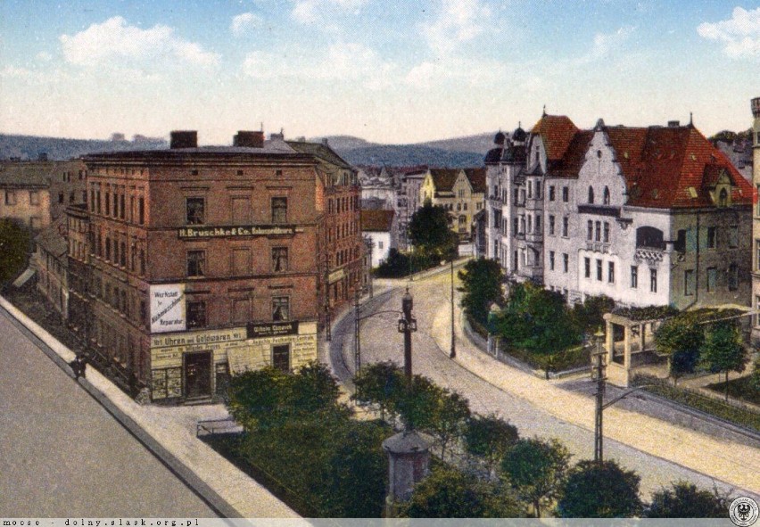 Ulica Słowackiego w Wałbrzychu na starych zdjęciach