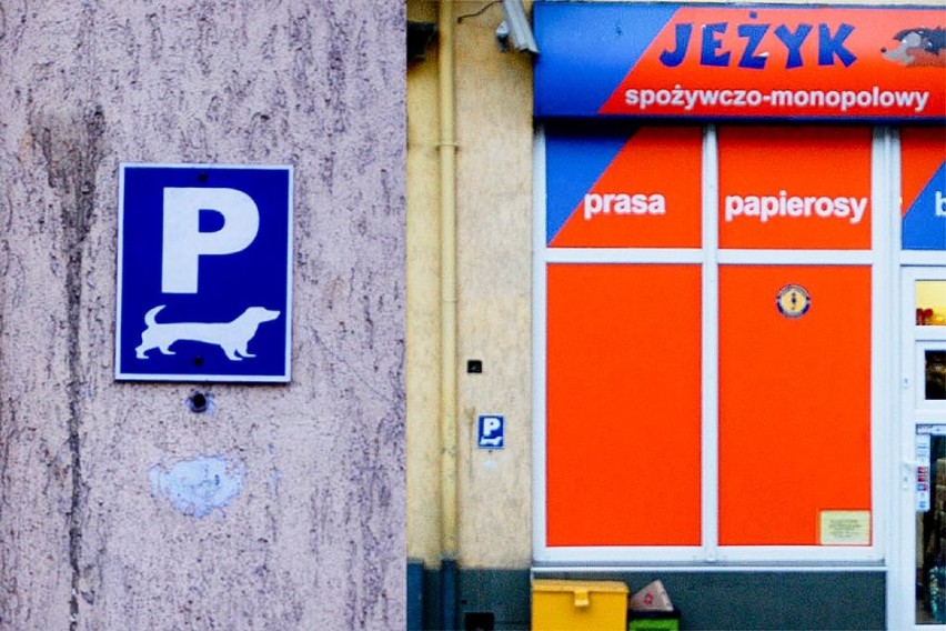 "Sklep Jeżyk przy ul. Kraszewskiego i jedyny taki parking w...