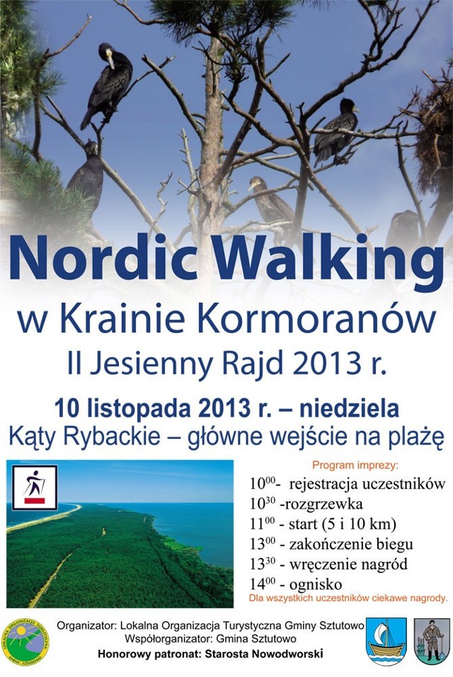 Nordic Walking w Krainie Kormoranów w Kątach Rybackich 2013