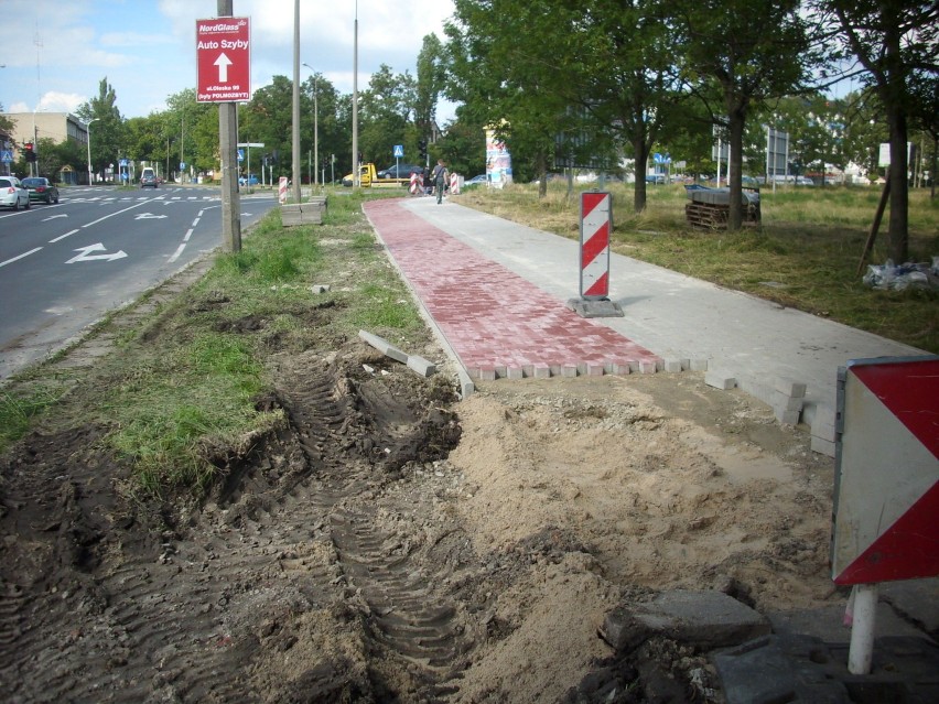 Jeszcze przed paroma dniami tak wyglądała okolica...