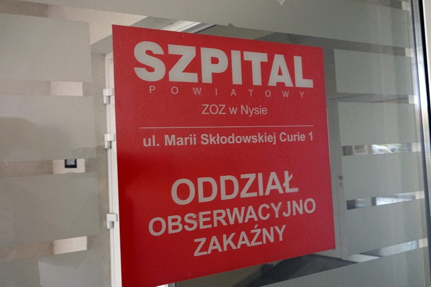 W szpitalu w Nysie działa już drugi oddział dla pacjentów z koronawirusem