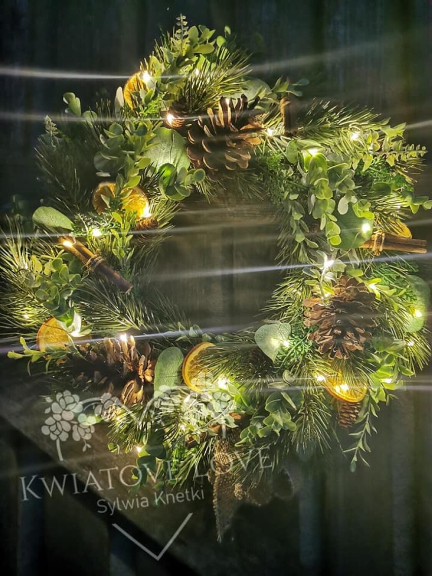 Piękne świąteczne dekoracje spod ręki Sylwii Knetki z Bieńca