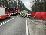 Śmiertelny wypadek na trasie Brachlewo-Sztum (DK55). Jedna ofiara śmiertelna, interweniowało Lotnicze Pogotowie Ratunkowe