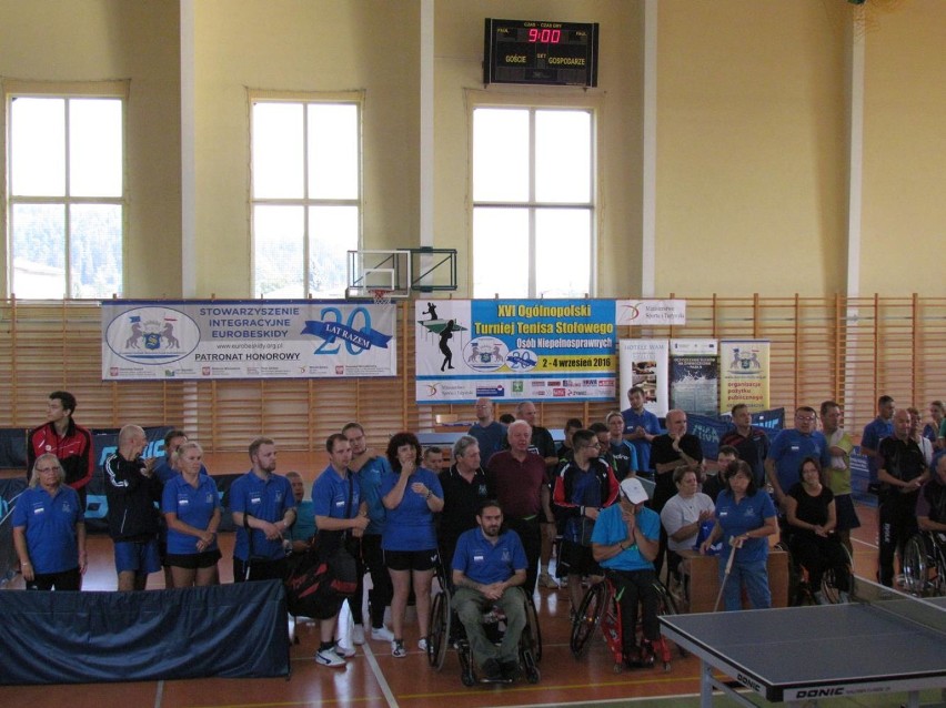 XVI Ogólnopolski Turniej Tenisa Stołowego Osób Niepełnosprawnych [ZDJĘCIA]