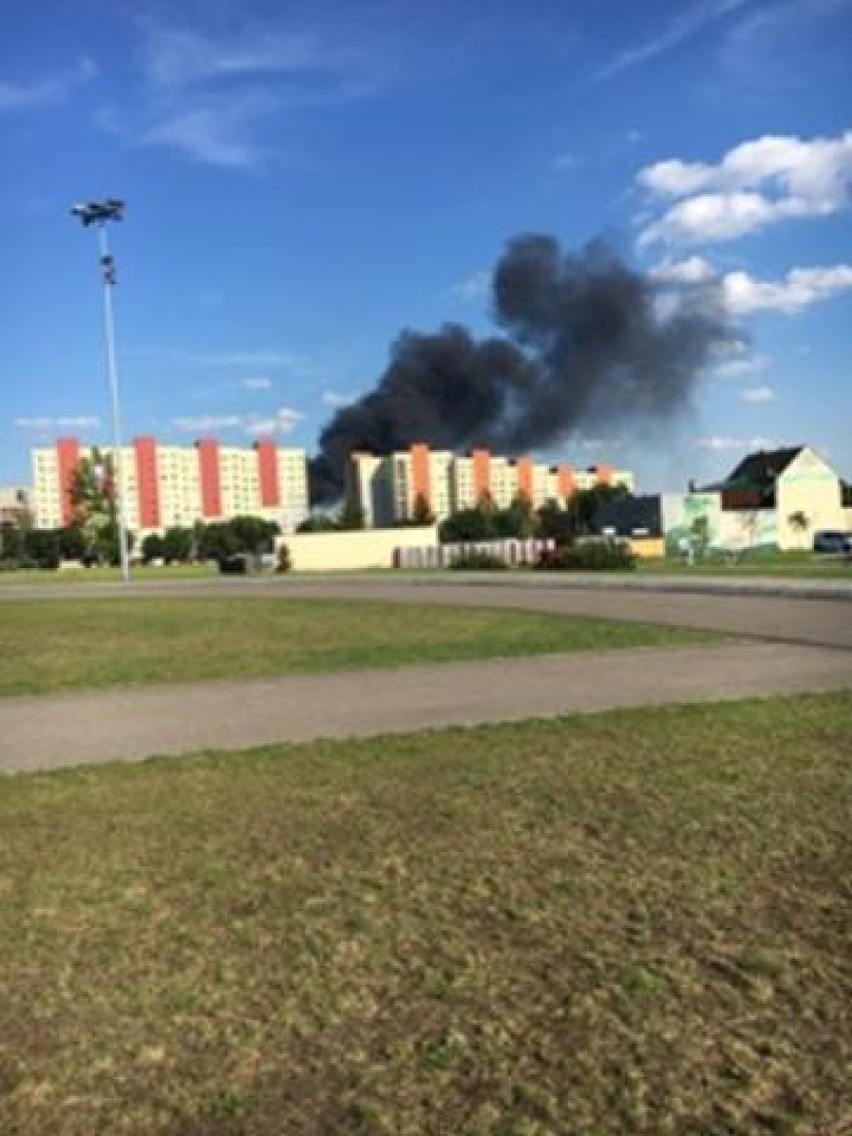 Pożar Klimontów: kłęby dymu nad Sosnowcem [ZDJĘCIA]