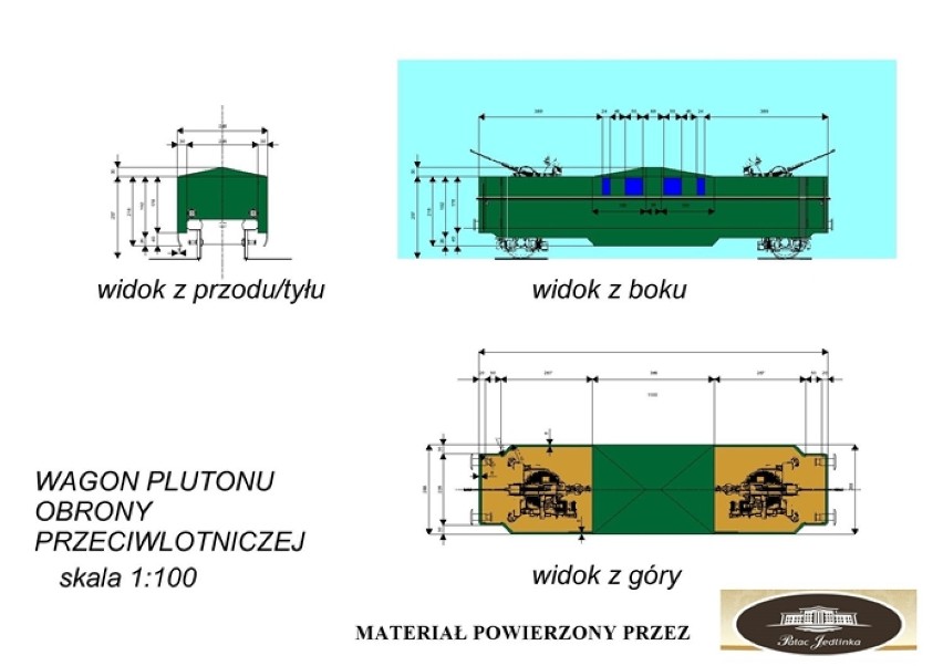 Projekt wagonu artyleryjskiego