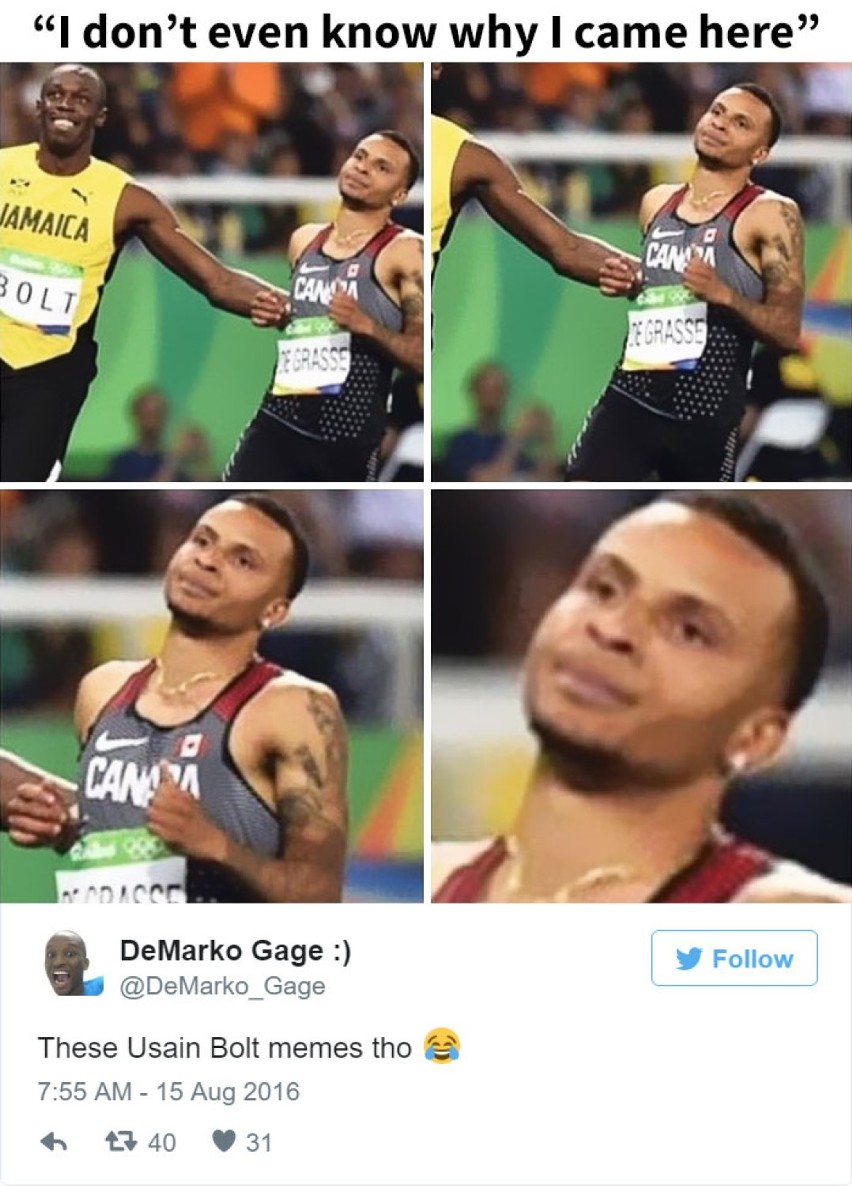 Memy z Rio 2016. Bolt łapie Pokemony, reszta ogląda siatkówkę plażową [MEMY]