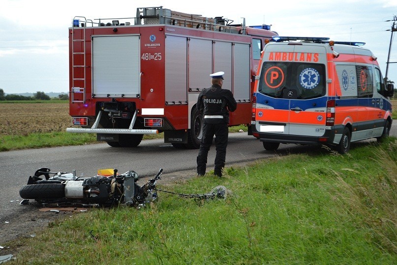 Droga nr 22: Śmierć motocyklisty. To kolejny wypadek na skrzyżowaniu koło Kończewic!