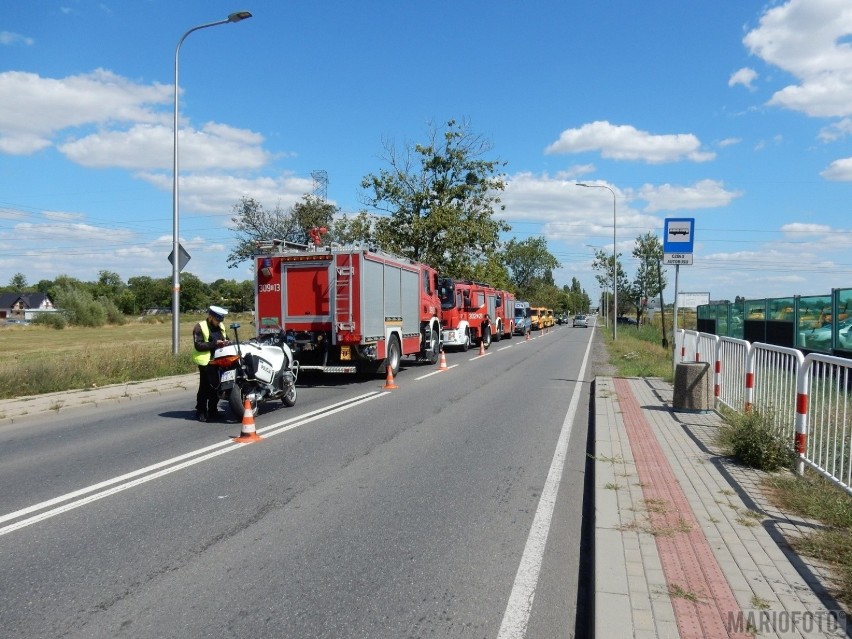 Kolizja dwóch samochodów na Wrocławskiej w Opolu. Fiat najechał na tył hyundaia