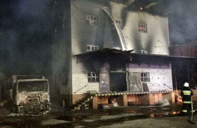 Pożar młyna w gminie Brzeziny. Straty wyniosły ponad 500 tys. zł