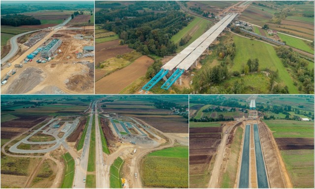 Budowa S7 pomiędzy Szczepanowicami i Widomą szybko postępuje. Kierowcy pojadą nią już w przyszłym roku.