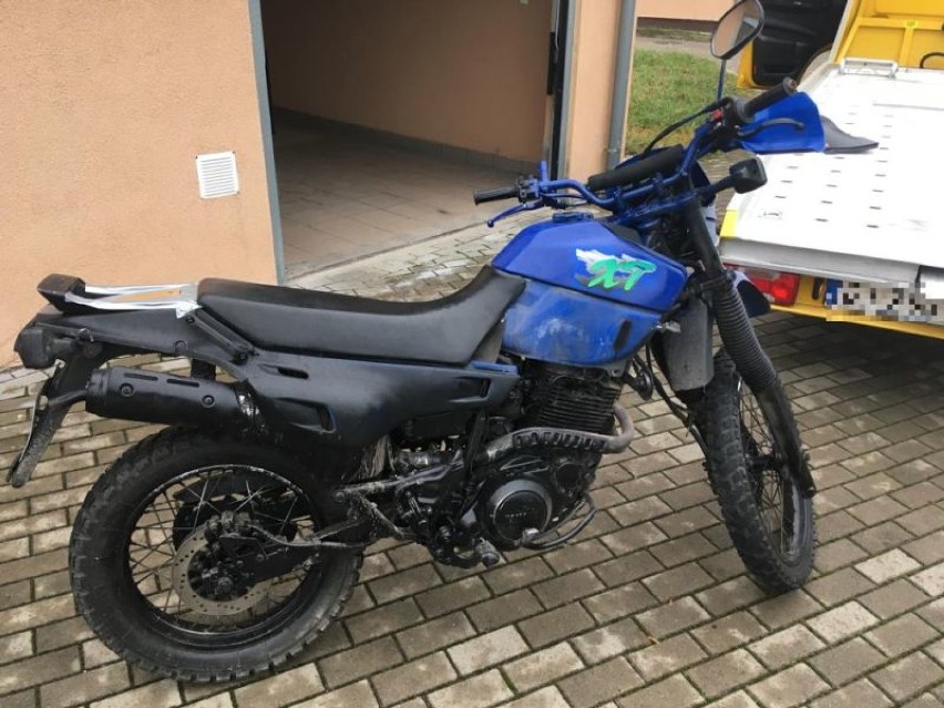 Ten skradziony motocykl jest wart 1,5 tys. euro! Policjantom udało się go odzyskać