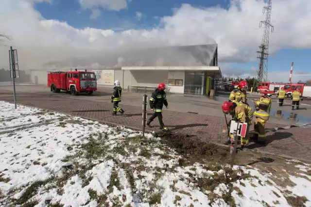 Pożar Biedronki w Kobylnicy - 19.03.2021