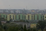 Dąbrowa panorama Gołonóg: widok z Górki Gołonoskiej