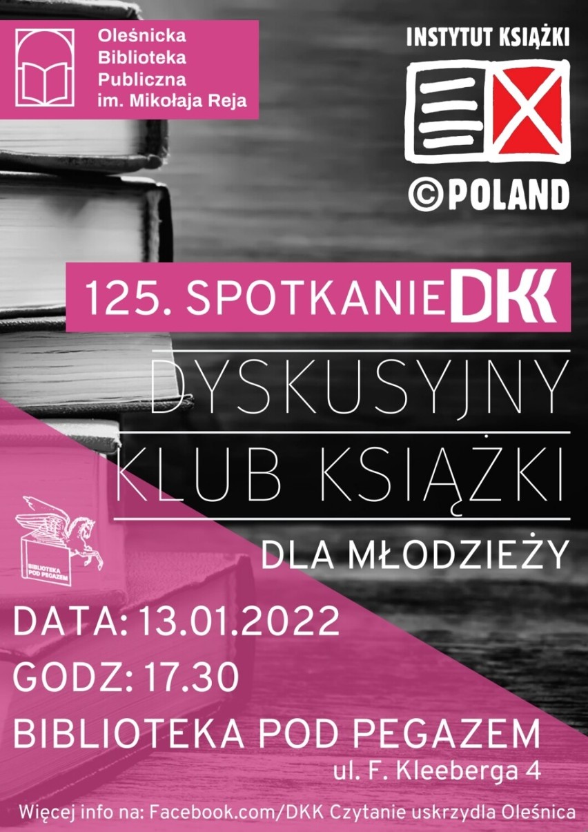 13 stycznia 2022 o godz. 17.30 Biblioteka "Pod Pegazem" przy...