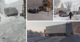 Wypadki, stłuczki, korki, blokady dróg - zimowy weekend w powiecie kłodzkim