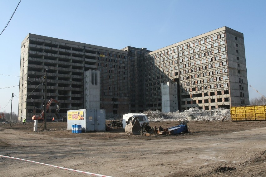 Szpital Religi w Zabrzu: rozpoczęło się wyburzanie