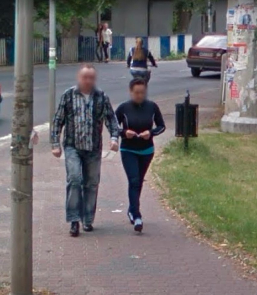 Oto mieszkańcy Sycowa w ujęciach kamery Google Street View....