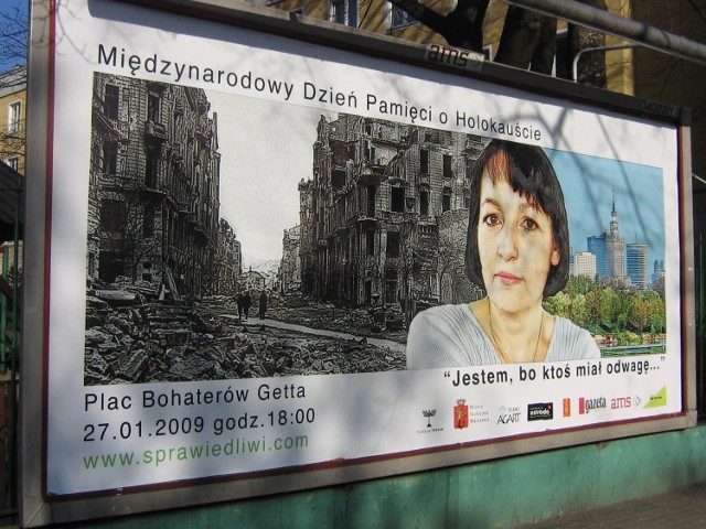 Międzynarodowy Dzień Pamięci o Holocauście obchodzono w Warszawie...Fot. Ewa Krzysiak