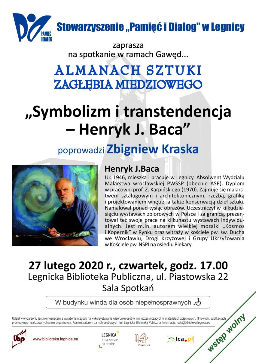 Henryk Jan Baca gościem spotkania w Legnickiej Bibliotece Publicznej