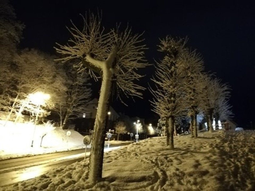 Po intensywnych opadach śniegu w powiecie sępoleńskim były...