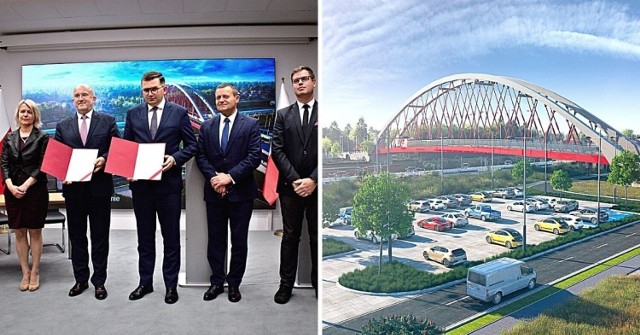 Wojewoda Małopolski Łukasz Kmita podpisał umowę z burmistrzem Bukowna Mirosławem Gajdziszewskim na dofinansowanie budowy mostu, łączącego dwie części mista.