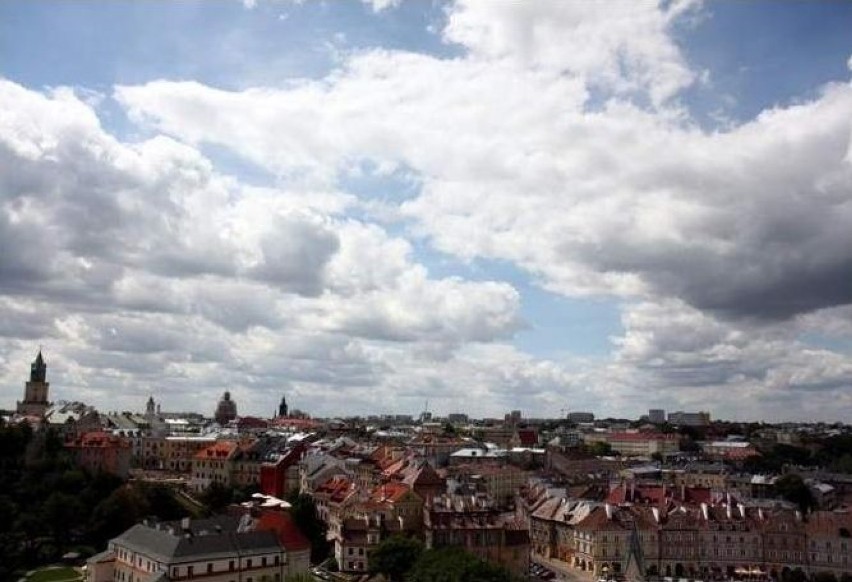 Widok z baszty zamkowej w Lublinie