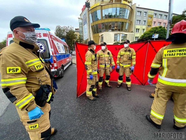 Wypadek w Opolu. Autobus potrącił kobietę.