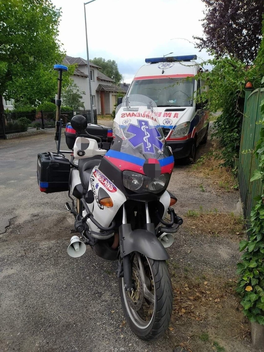Leszczyński policjant w wypadku stracił motoambulans, przyjaciele założyli zbiórkę