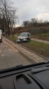 Kraków. Wypadek na Kocmyrzowskiej spowodował spore utrudnienia [AKTUALIZACJA]