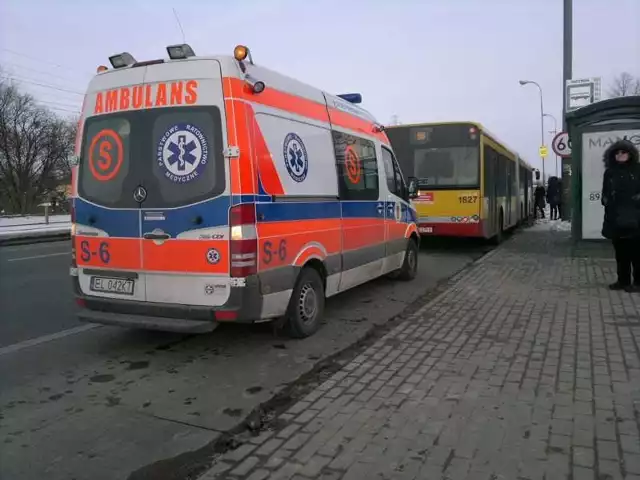 Wypadek autobusu 98 na ul. Rokicińskiej