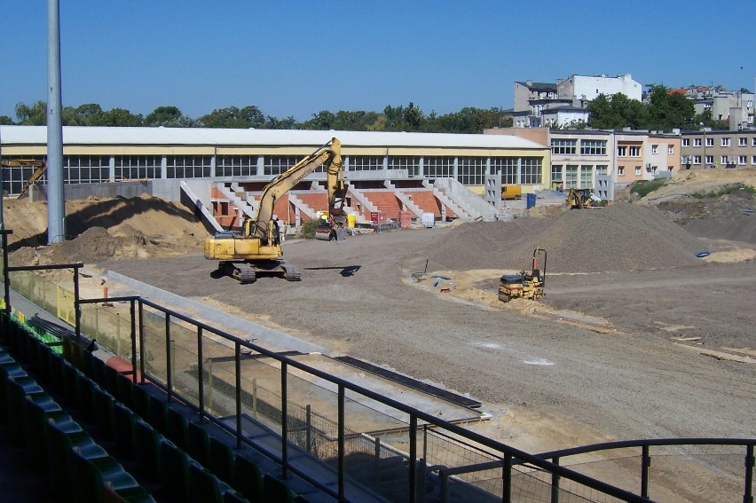 Stadion Miejski w Kaliszu. Trwa rozbudowa [FOTO]